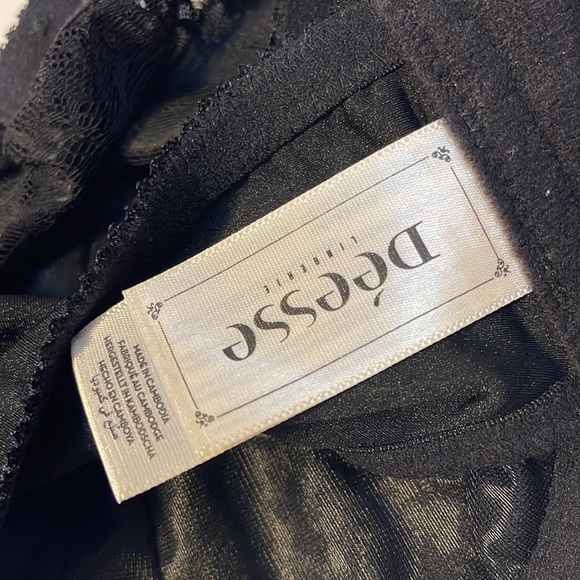 🆕 Déesse Lingerie Black Lace Underwire Bra - Women’s Size 42DD / DD42 - Picture 10 of 11